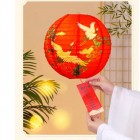 Китайський підвісний ліхтарик (Led) Журавлі. Традиційна прикраса на місячний новий рік